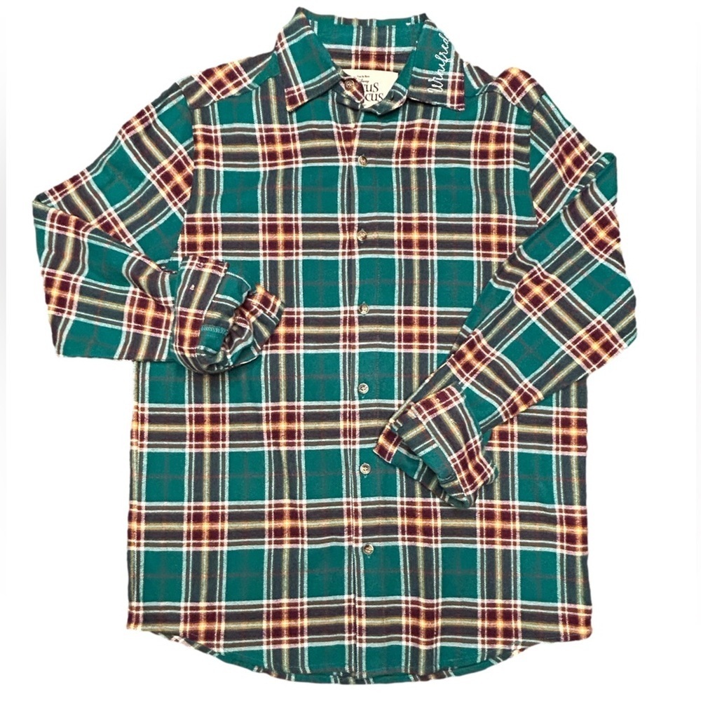 Disney Cakeworthy Hocus Pocus It's Just A Bunch Of Hocus Pocus plaid flannel S - Picture 3 of 9